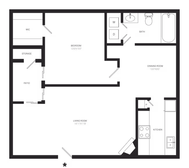 Unit 00612 00612 floor plan