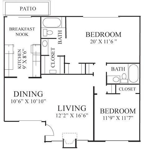 Unit 255 EV-284 floor plan