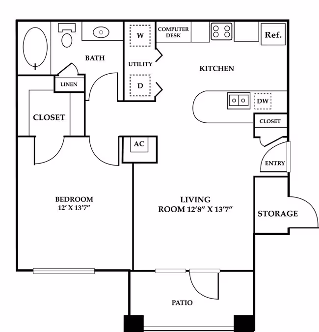 Unit 08-813 08-814 floor plan