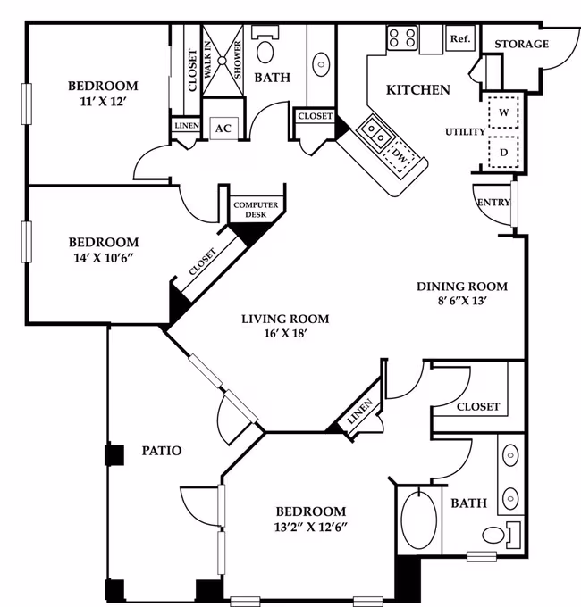 Unit 03-329 03-329 floor plan