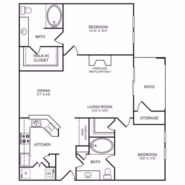 B3 0338 floor plan
