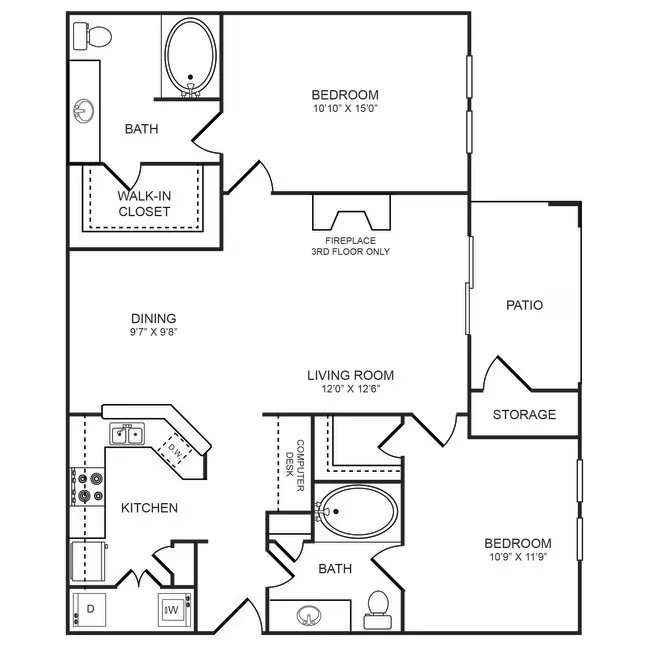 B3 0338 floor plan