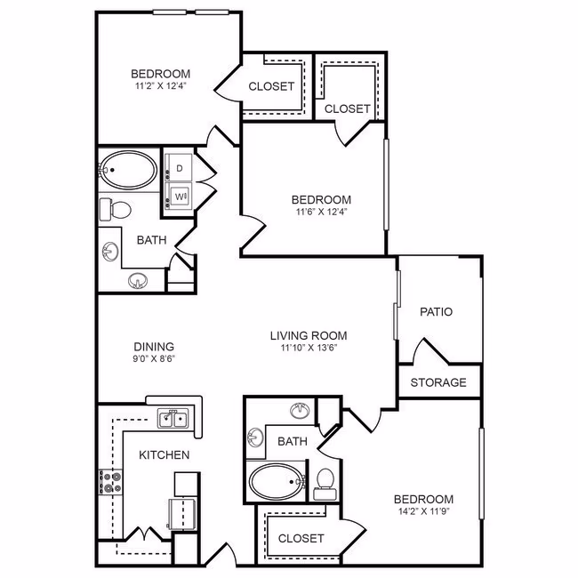 Unit 0121 0136 floor plan
