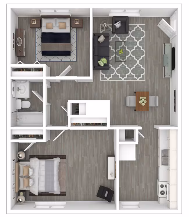 Unit 14C 15B floor plan