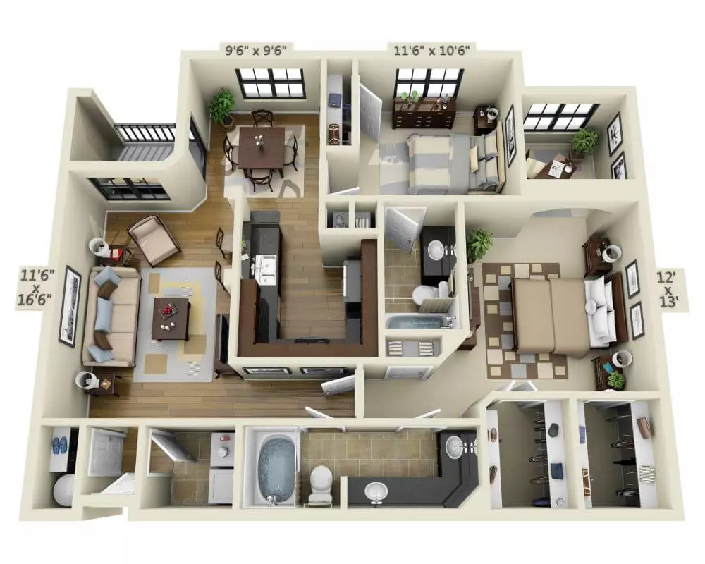Unit 03208 03208 floor plan