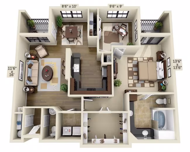Unit 09105 09105 floor plan