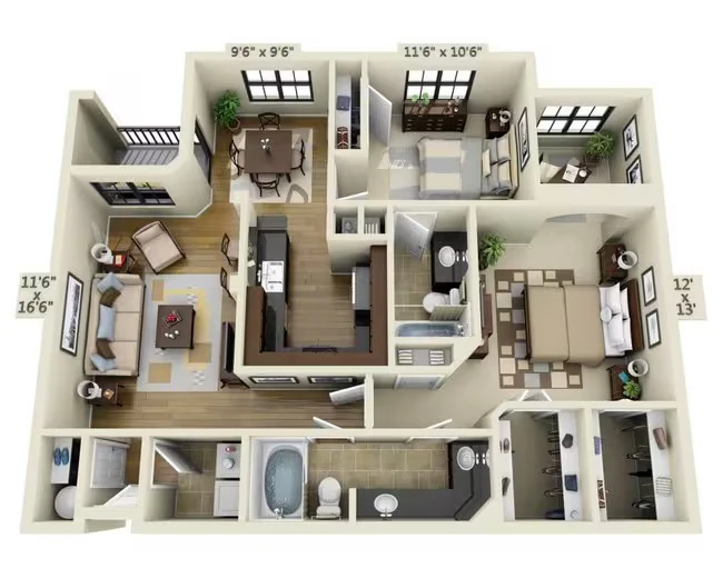 Unit 03306 03306 floor plan
