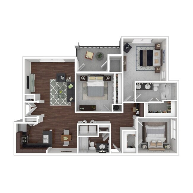 3 Beds • 2 Bath 2418 floor plan
