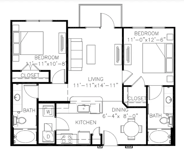 Unit 1211 1211 floor plan