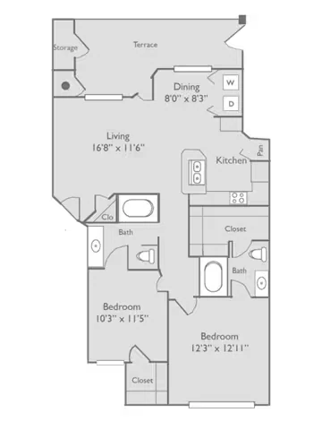 P-B1 P1732 floor plan