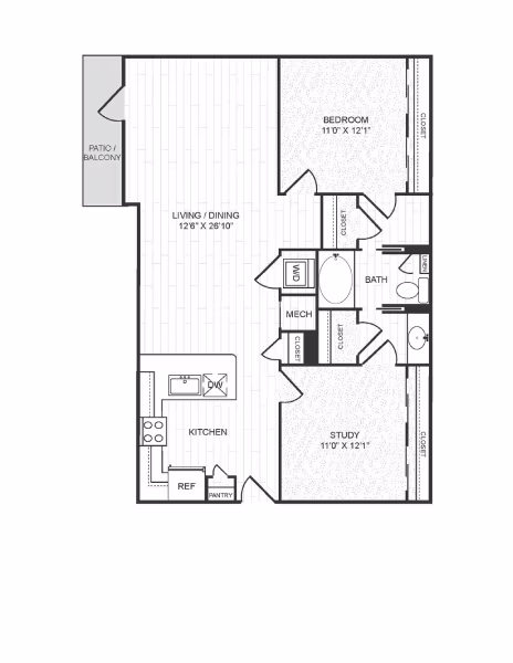 Unit 408 408 floor plan