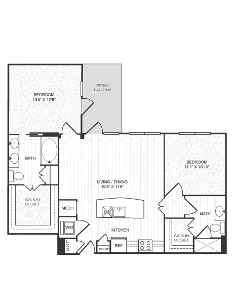 B2 203 floor plan
