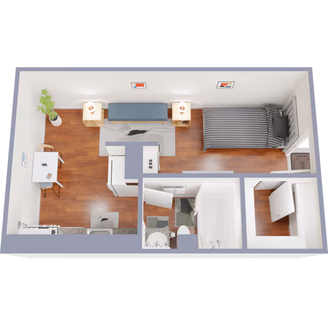 0/1 floor plan