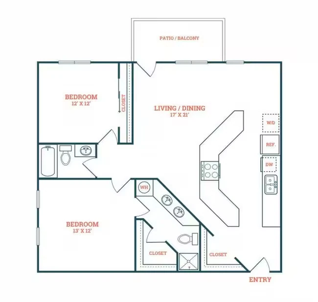B2 21-303 floor plan