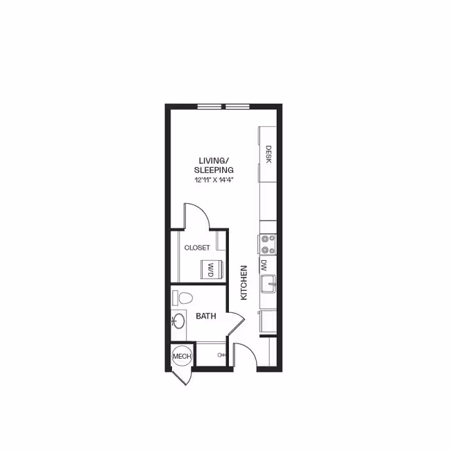 Deco A-1208 floor plan
