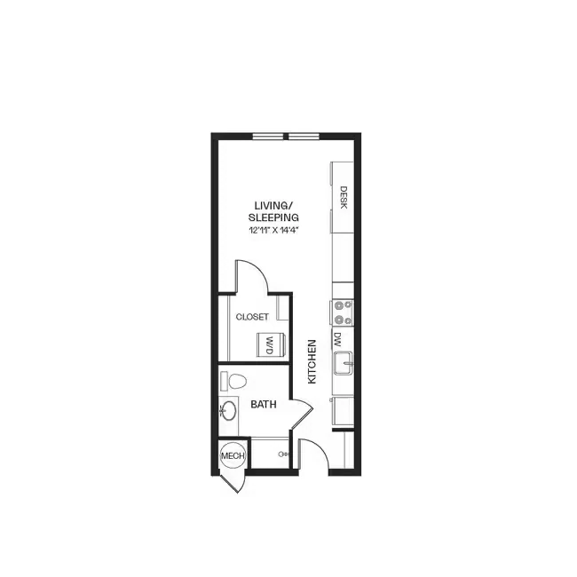 Deco A-1208 floor plan