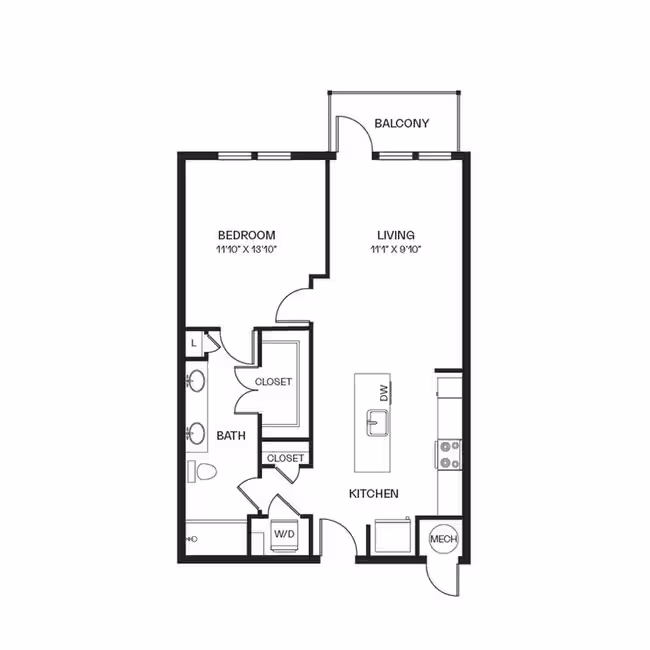 Unit A-1503 A-1564 floor plan