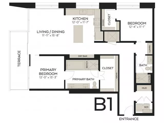 B1 The Victor-3109 floor plan