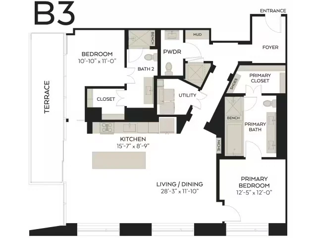 B3 The Victor-1005 floor plan