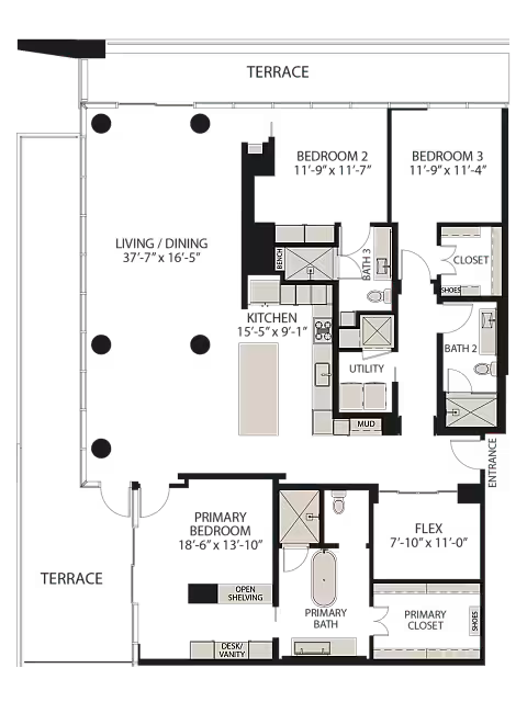 PH1 The Victor-4008 floor plan