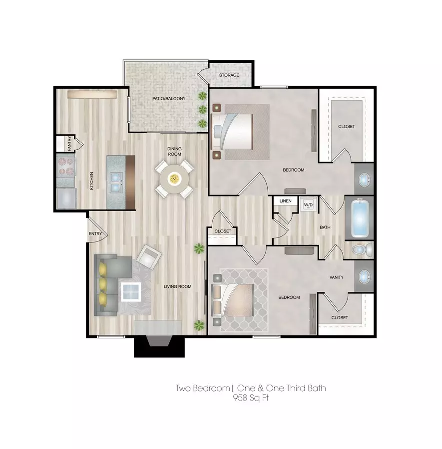B1 3-304 floor plan