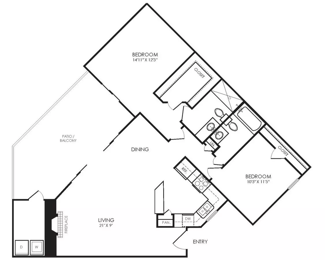 Unit 822 822 floor plan