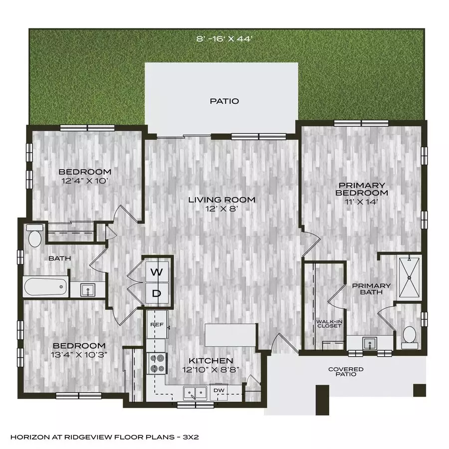 3 Beds • 2 Bath 00937STR floor plan
