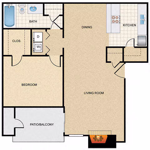Unit 1418 1617 floor plan