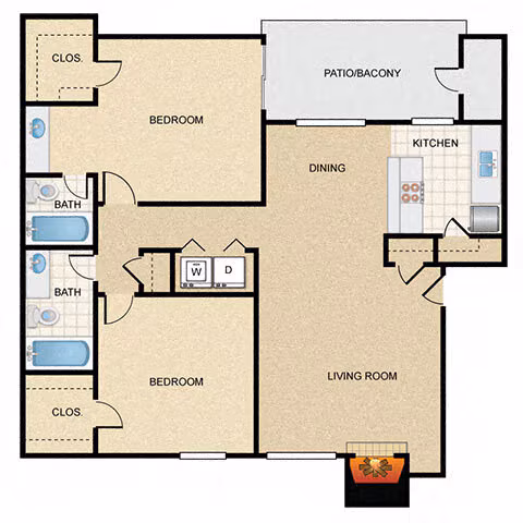 Unit 1521 1111 floor plan