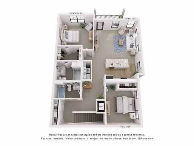 Unit 1407 1407 floor plan