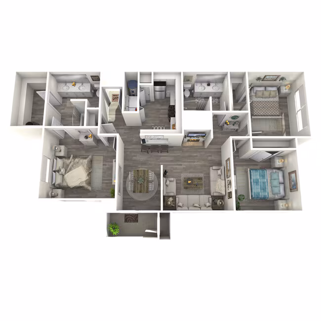 3 Beds • 2 Bath 2098 floor plan