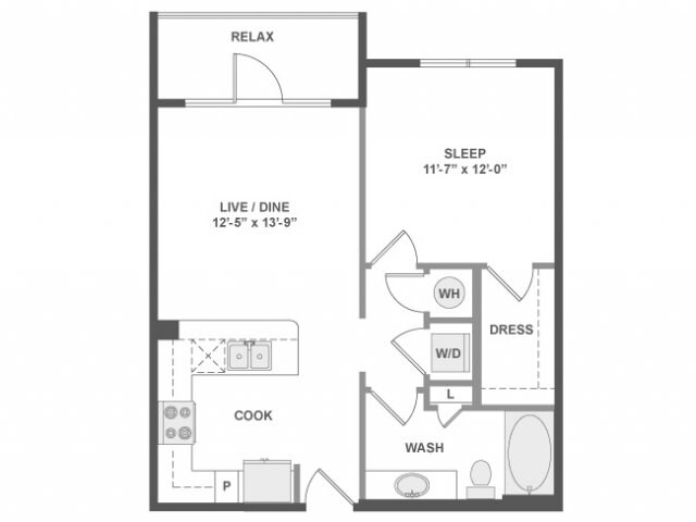 Unit 1-1125 1-1125 floor plan