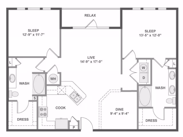 Unit 1-1247 1-1247 floor plan