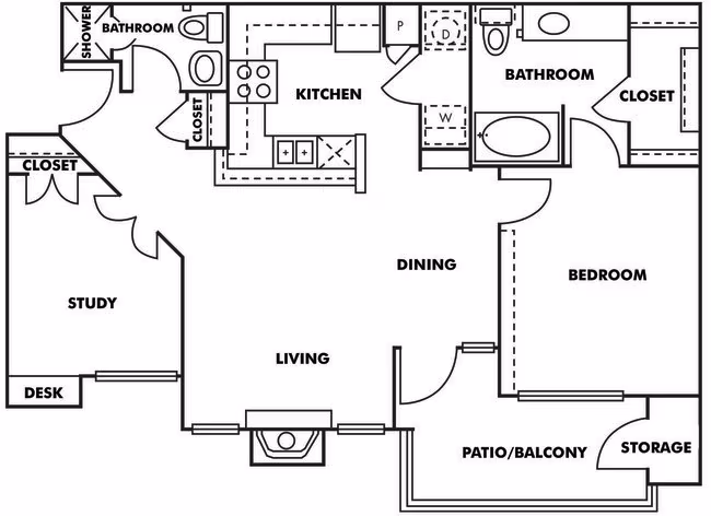 Unit 1633 0632 floor plan