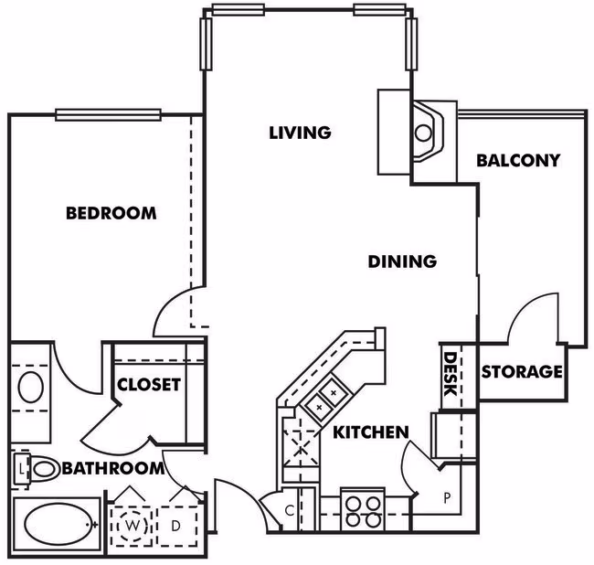 Unit 1714 1714 floor plan