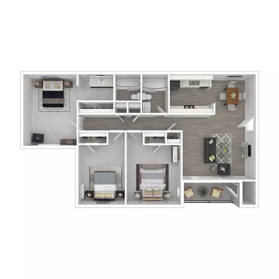 Unit 206B 206B floor plan