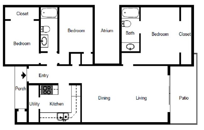 Unit 1208DKN 1208DKN floor plan