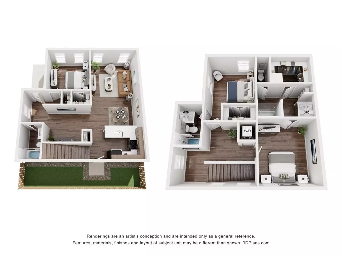 3 Beds • 3 Bath 96-B floor plan