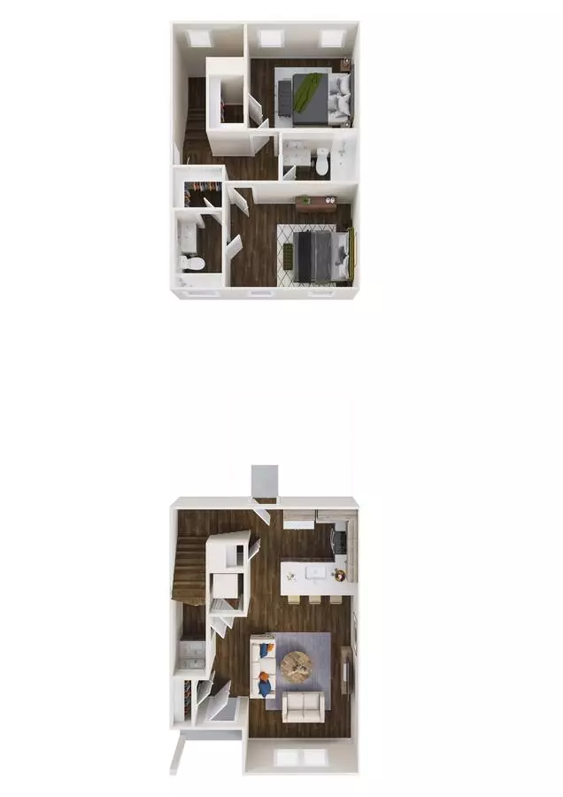 3 Beds • 3 Bath 80-A floor plan