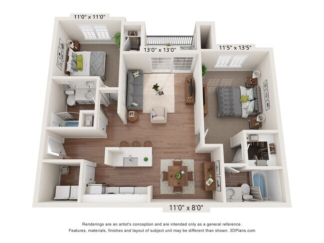 Unit 3336 3133 floor plan