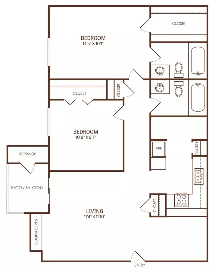 B2 Classic 12828 floor plan