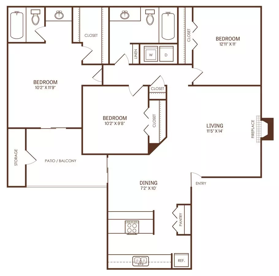 C1 Classic 12614 floor plan