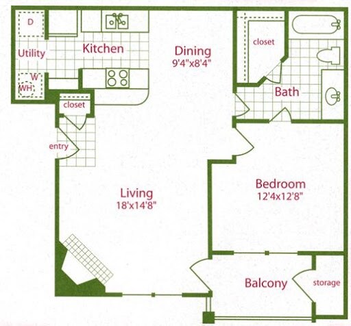 Unit 1726 1726 floor plan