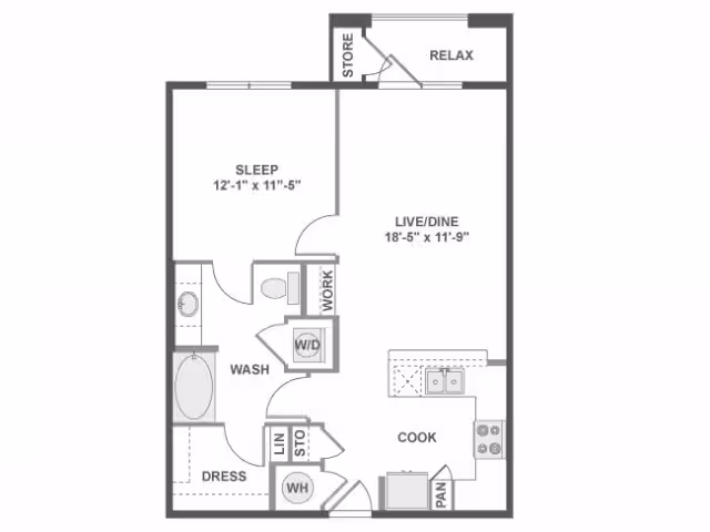 Unit 3-3058 5-3100 floor plan