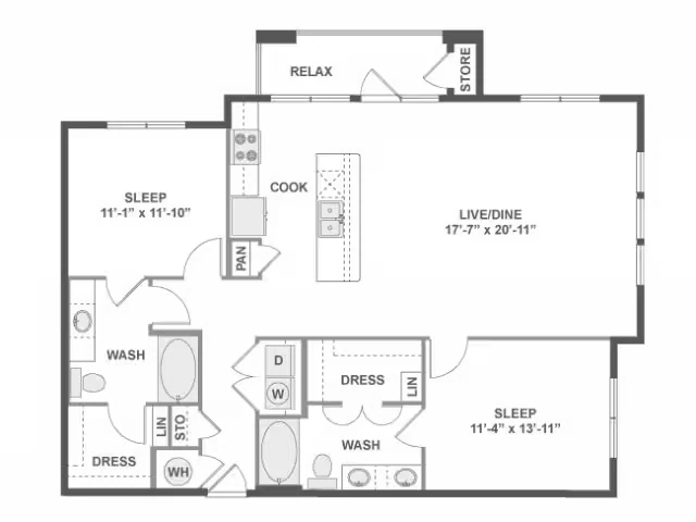 C6 4-4093 floor plan