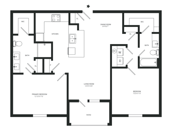 Unit 1236 1236 floor plan