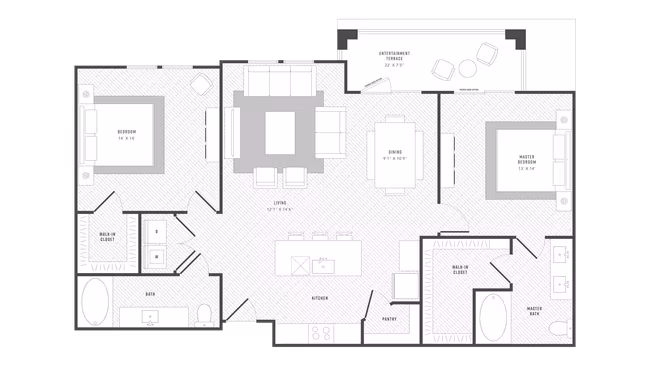 Unit 3-3407 4-4304 floor plan