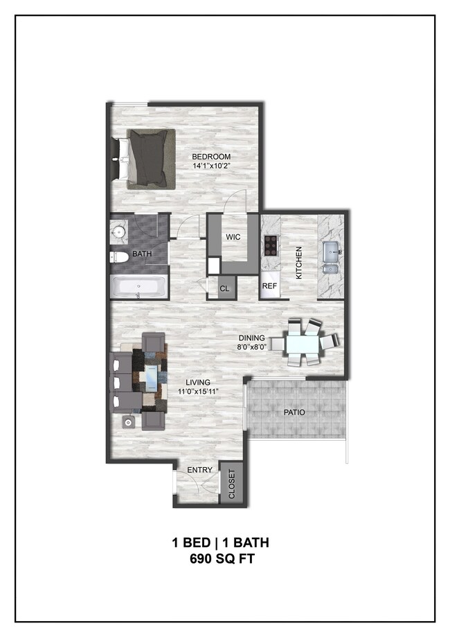 Unit 208 208 floor plan