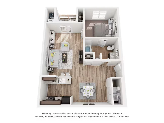 A1 203 floor plan