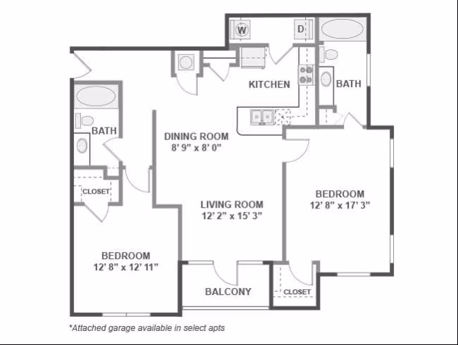 Unit 1-3001 1-3004 floor plan